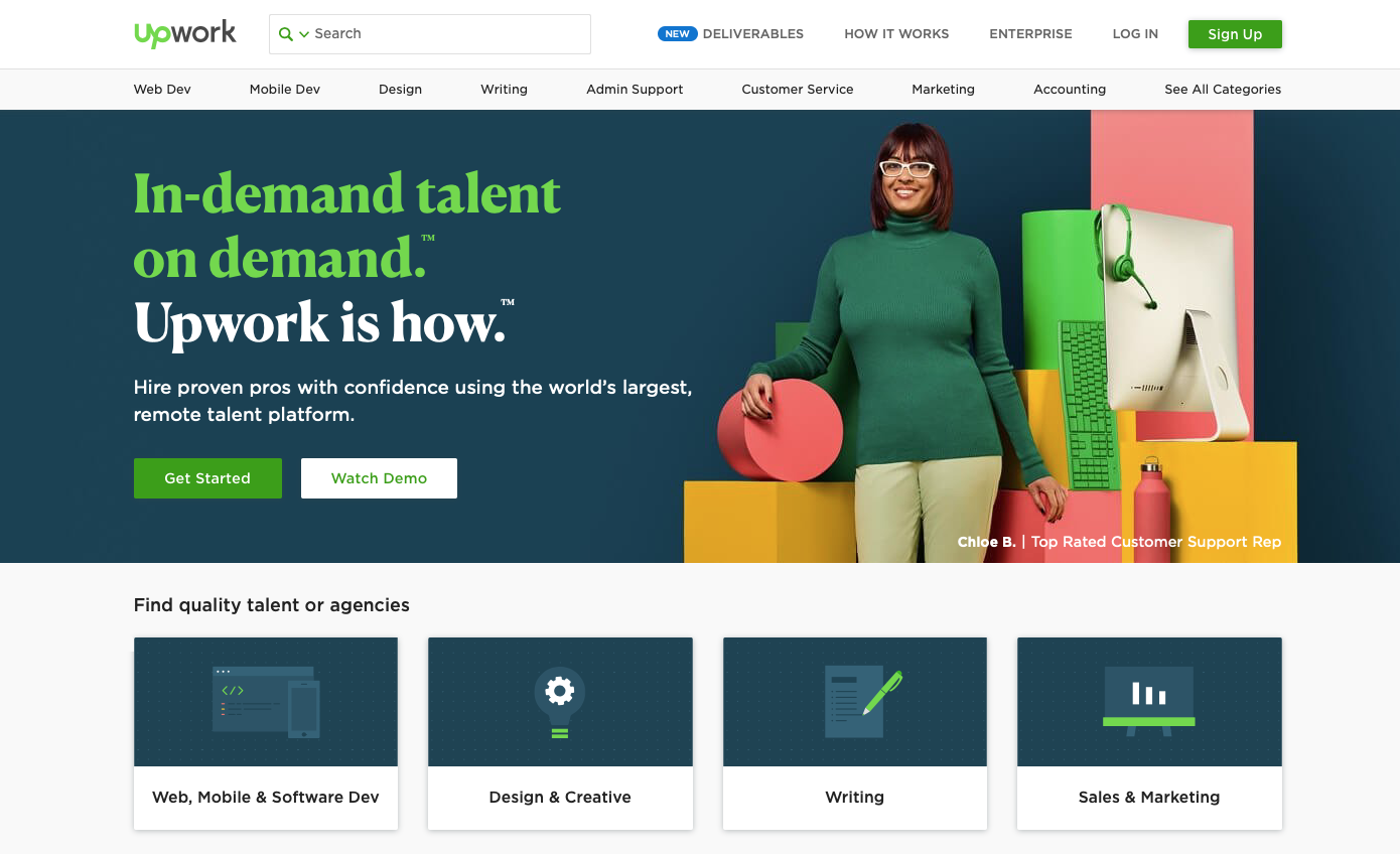 Upwork website