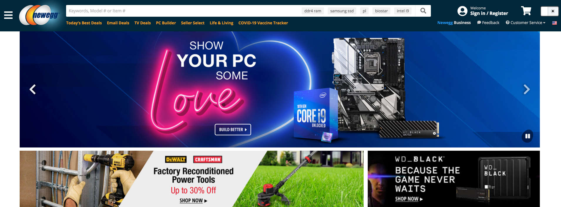 How does online marketplace Newegg make money